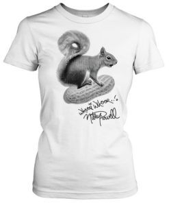 Whoop Whoop Mikey Powell Squirrel Graphic  Classic Women's T-shirt