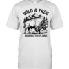 Wild and Free Roaming the Plains American Bison Mountain Nature Wildlife Classic Men's T-shirt