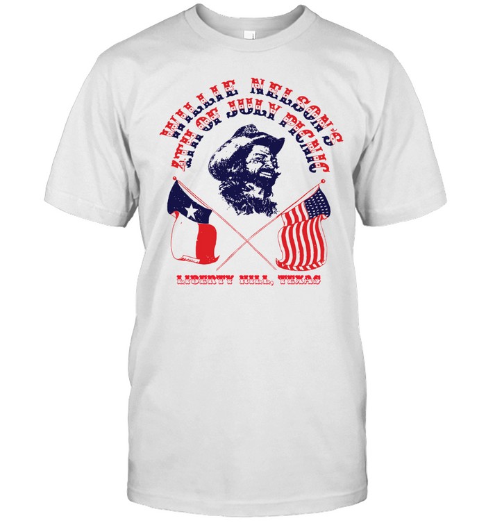 Willie Nelson 1975 4th of July Picnic Band 70s Classic Men's T-shirt