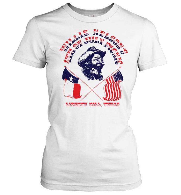 Willie Nelson 1975 4th of July Picnic Band 70s Classic Women's T-shirt
