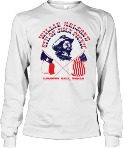 Willie Nelson 1975 4th of July Picnic Band 70s Long Sleeved T-shirt