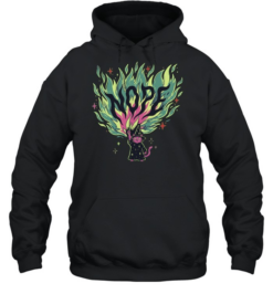 Wizard Cat NOPE Fire Magic Spell Casting Mystical Fantasy Kitten  Unisex Hoodie