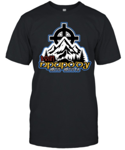 Wolf Prirodu Anth Anthpa Mountain Celtic Cross Classic Men's T-shirt