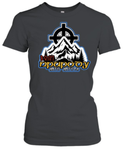 Wolf Prirodu Anth Anthpa Mountain Celtic Cross  Classic Women's T-shirt