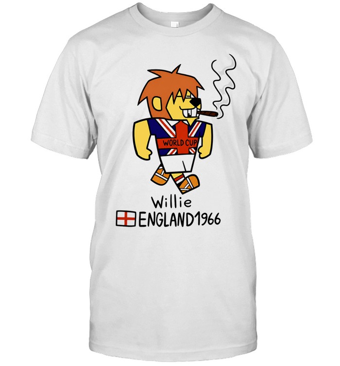 World Cup Willie England 1966 mascot cartoon smoking cigar soccer tournament Classic Men's T-shirt