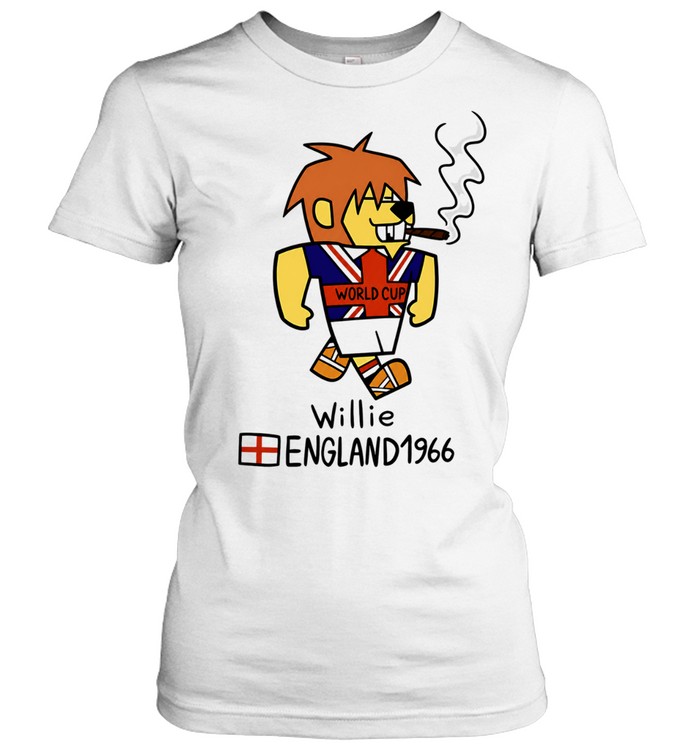 World Cup Willie England 1966 mascot cartoon smoking cigar soccer tournament Classic Women's T-shirt