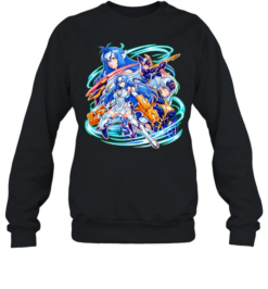 Xenosaga space robots collage graphic Unisex Sweatshirt