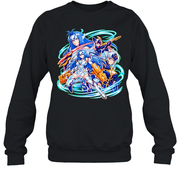 Xenosaga space robots collage graphic Unisex Sweatshirt