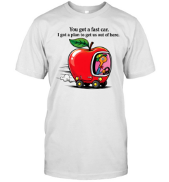 You Got A Fast Car Funny Retro Cartoon  Classic Men's T-shirt