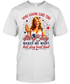 You look like the 4th of July makes me want hot dog real bad America Independence Classic Men's T-shirt