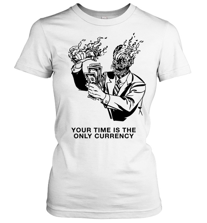 Your Time Is the Only Currency money hustle culture Classic Women's T-shirt