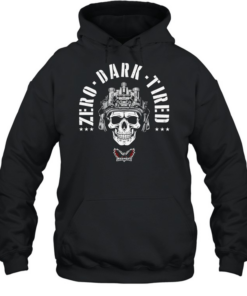 Zero Dark Tired skull Unisex Hoodie