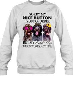 german wirehaired pointer item button dog  Unisex Sweatshirt