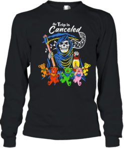 grim reaper the trip is canceled dancing bears Long Sleeved T-shirt