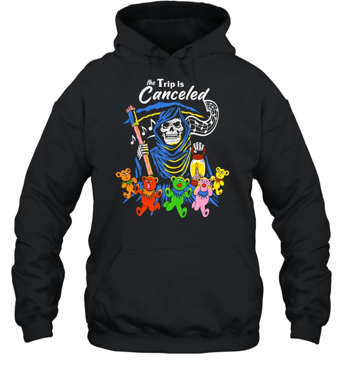 grim reaper the trip is canceled dancing bears Unisex Hoodie